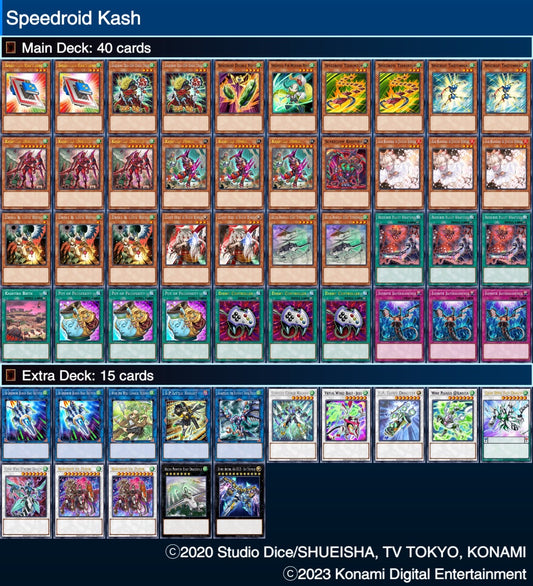 Yugioh Speedroid Kashtira Deck