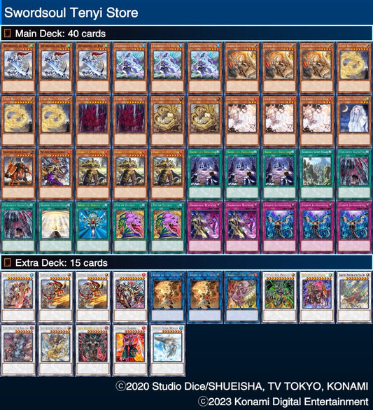 Yugioh Swordsoul Tenyi Deck