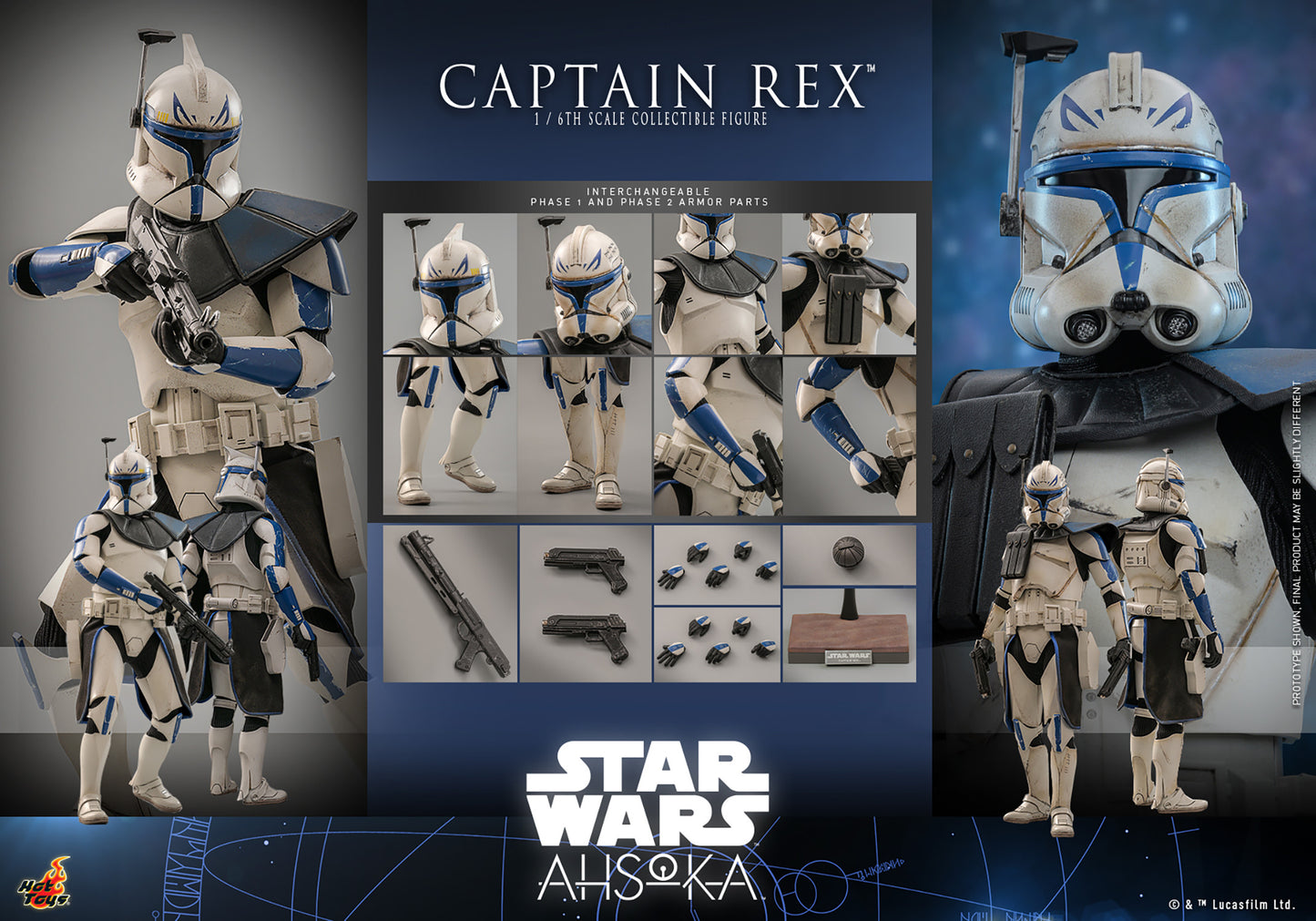Star Wars 1/6 Scale Captain Rex™