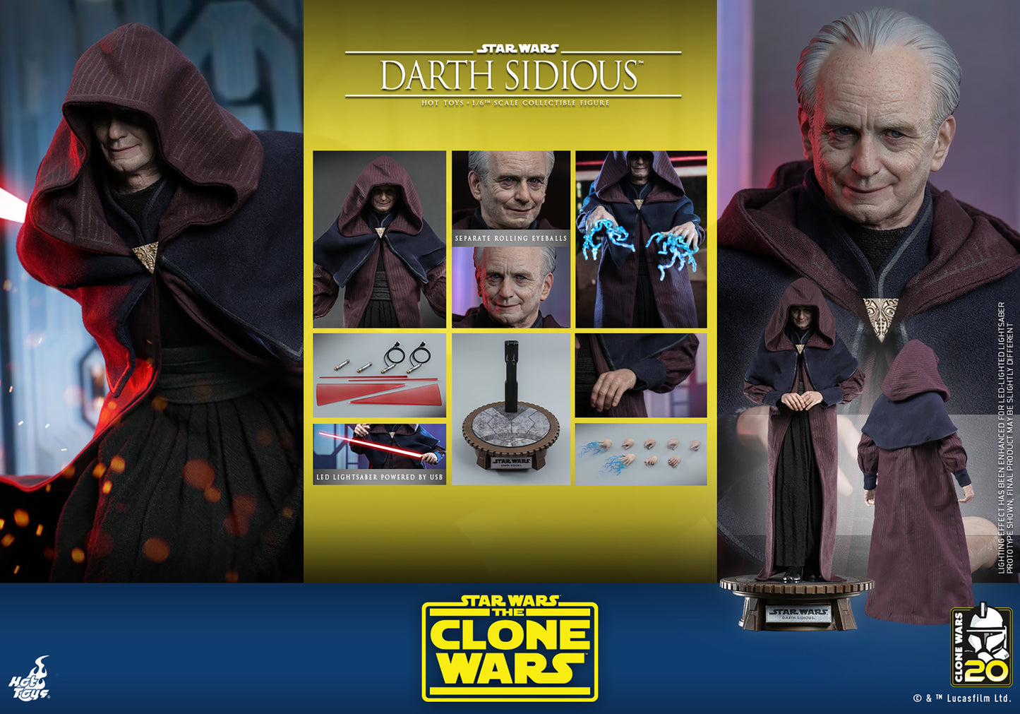 Star Wars 1/6 Scale Hot Toys Darth Sidious™