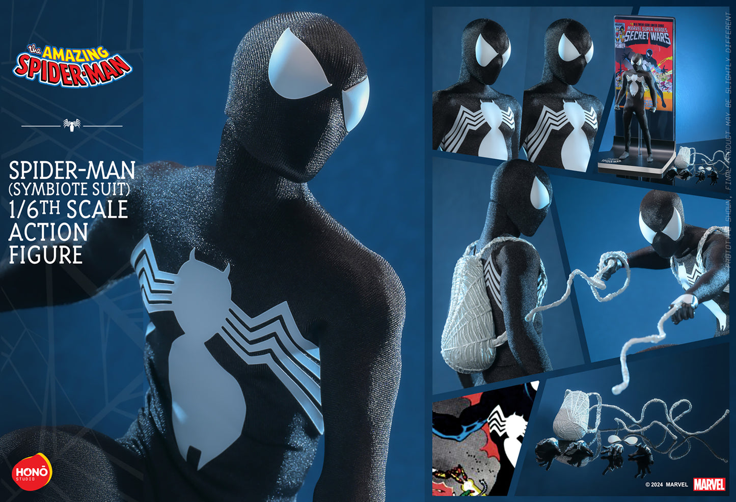Marvel 1/6 Scale Honō Studio Spider-Man (Symbiote Suit)